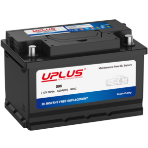 UPLUS 096/100 12V Car Battery, 60Ah, 520A CCA